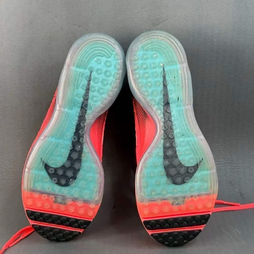 Nike Zoom All Out Flyknit 'Hot Punch Blue' sneaker shoes womens size 7.5